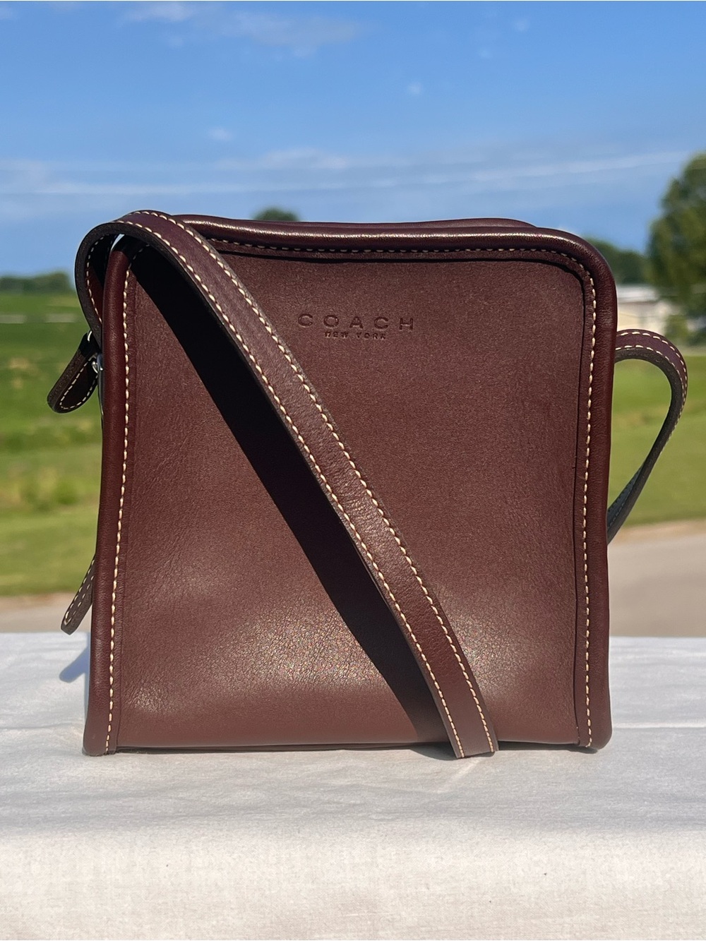Vintage Coach Brown Leather Bellini Crossbody Bag 9139 - Picture 8 of 8